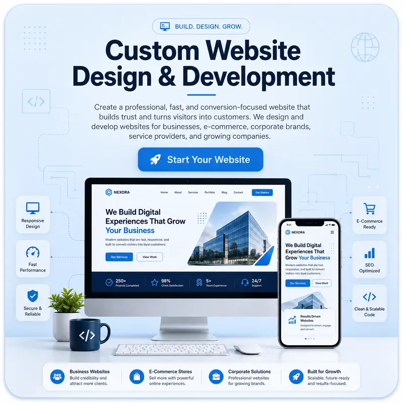Custom Website Design And Development
